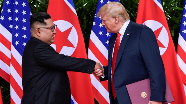 U.S. President Donald Trump and North Korea's leader Kim Jong Un 