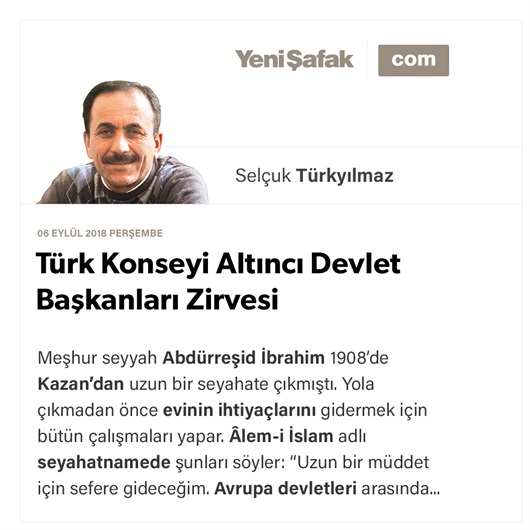 Türk Konseyi Altıncı Devlet Başkanları Zirvesi