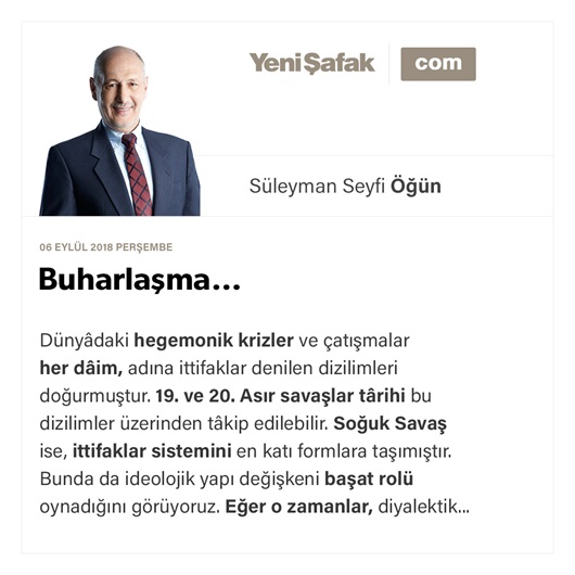 Buharlaşma…