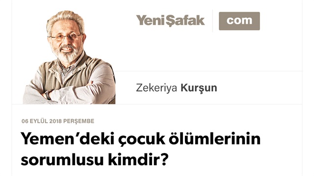 Yemen’deki çocuk ölümlerinin sorumlusu kimdir?