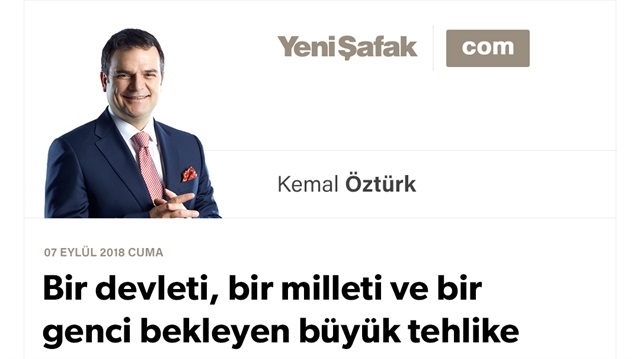 Bir devleti, bir milleti ve bir genci bekleyen büyük tehlike