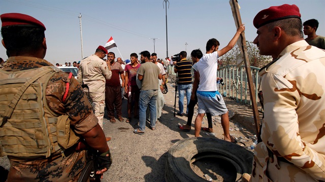 Iraqi soldiers are seen at Umm Qasr Port after it was closed by protesters in south of Basra, Iraq September 6, 2018. 