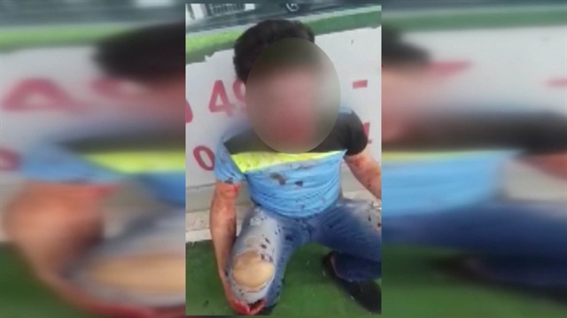 Evli ve çocuklu kadını taciz eden adama meydan dayağı