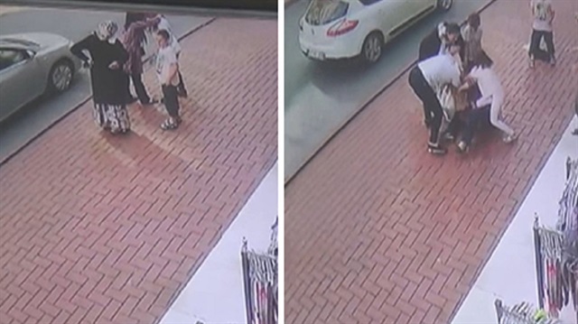 Önce sarılıp öpüştüler, sonra tekme tokat kavga ettiler