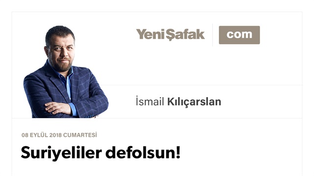 Suriyeliler defolsun!