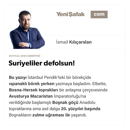 Suriyeliler defolsun!