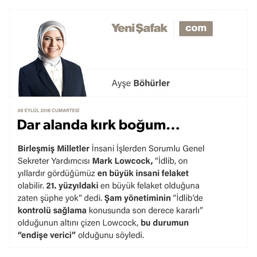 Dar alanda kırk boğum…