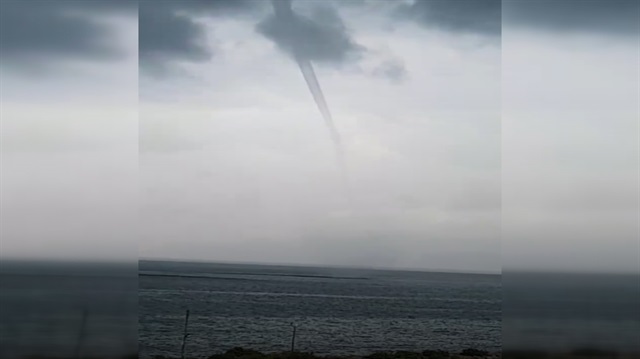 Giresun'da denizde oluşan hortum korkuttu