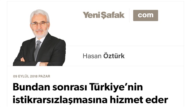 Bundan sonrası Türkiye’nin istikrarsızlaşmasına hizmet eder