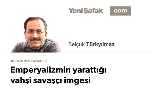 Emperyalizmin yarattığı vahşi savaşçı imgesi