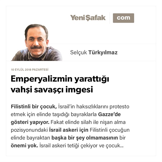 Emperyalizmin yarattığı vahşi savaşçı imgesi
