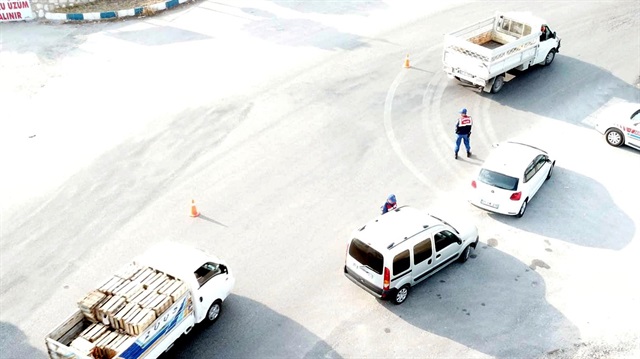 Jandarmadan dronela trafik denetimi