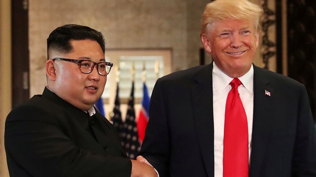 Kuzey Kore lideri Kim Jong Un ve ABD Başkanı Donald Trump, 12 Haziran'da Singapur'da bir araya gelmişti.