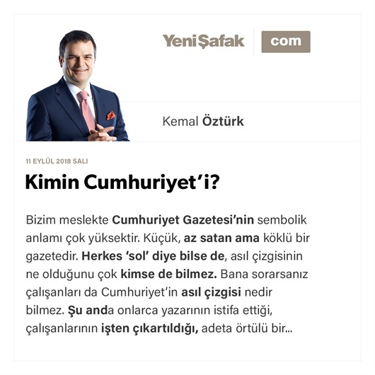 Kimin Cumhuriyet’i?