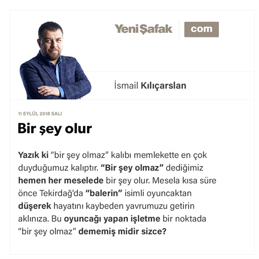 Bir şey olur