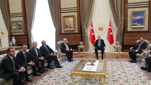 Cumhurbaşkanı Recep Tayyip Erdoğan TÜSİAD heyetini kabul etti