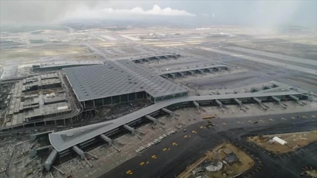 İstanbul’un yeni havalimanı havadan görüntülendi