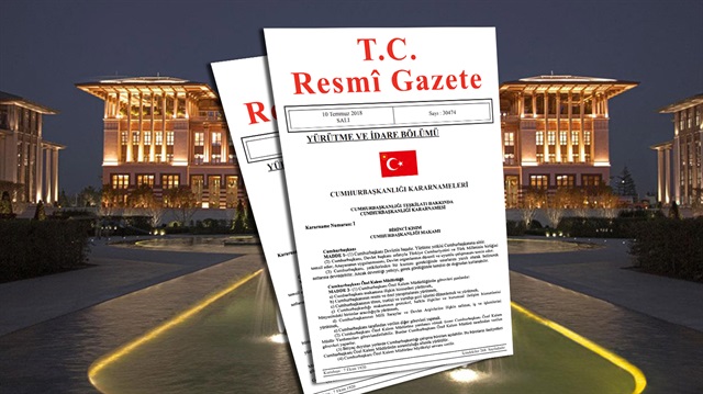 Cumhurbaşkanlığı kararnamesi Resmi Gazete'de