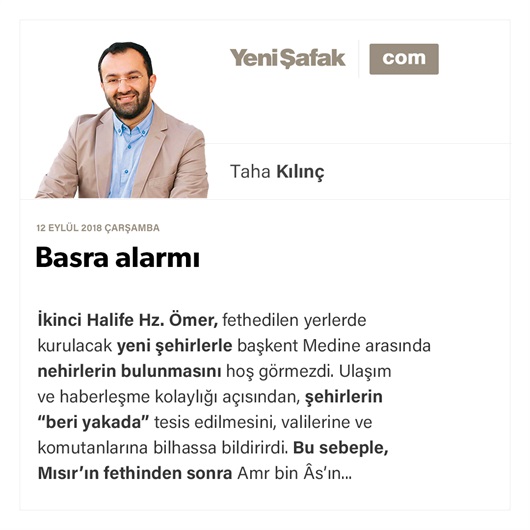 Basra alarmı