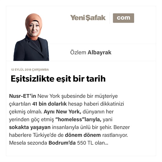 Eşitsizlikte eşit bir tarih
