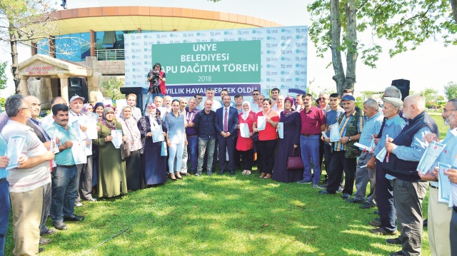 Ordu'daki tapu problemi tarihe karıştı.