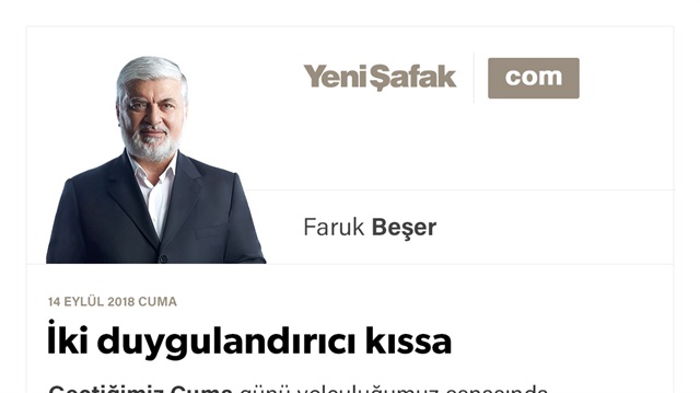İki duygulandırıcı kıssa