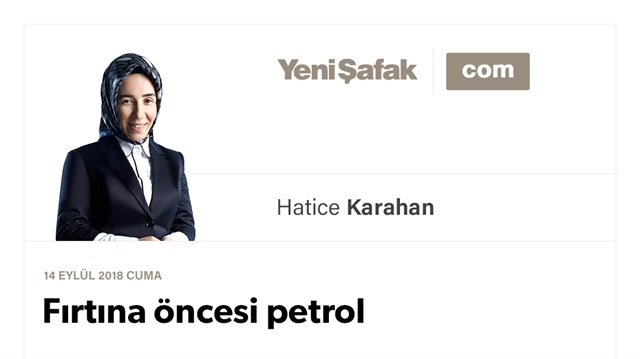 Fırtına öncesi petrol