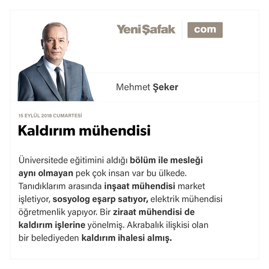Kaldırım mühendisi