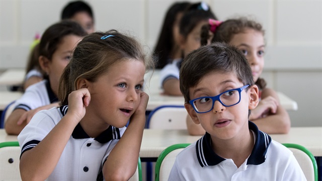 First day of the school year in Turkey

