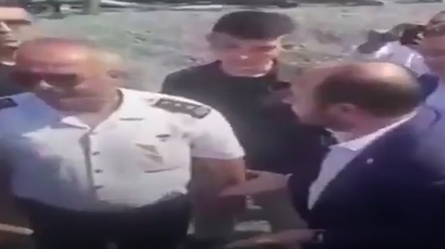 İyi Partili vekil jandarmanın üzerine yürüdü
