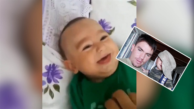 Şehit Bedirhan bebeğin görüntüleri izleyenlerin yüreklerini dağladı