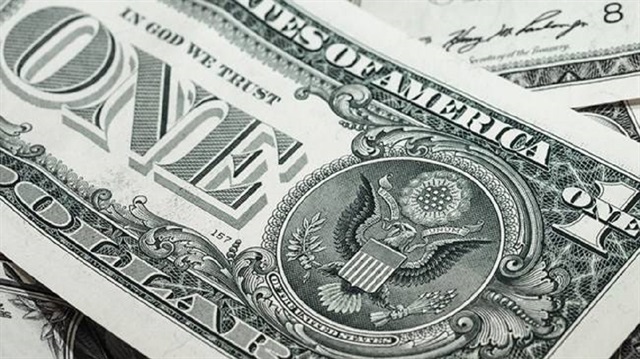 1 dollar with ribbon