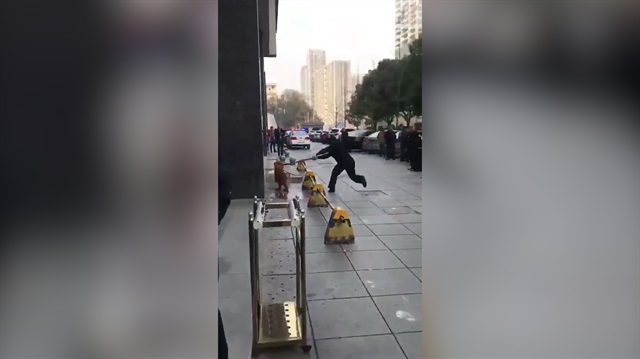 İnsanlık dışı görüntüler: Köpeğe sopayla vuran vicdansız kamerada