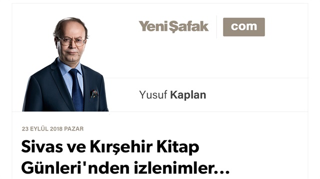 Sivas ve Kırşehir Kitap Günleri’nden izlenimler...