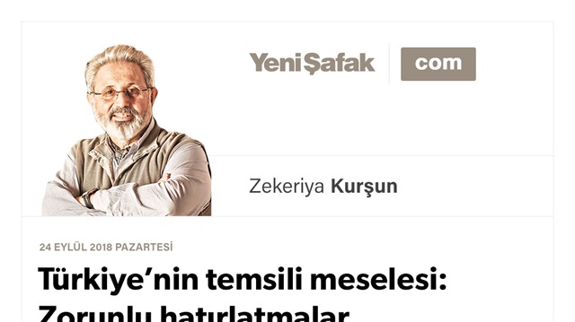 Türkiye’nin temsili meselesi: Zorunlu hatırlatmalar