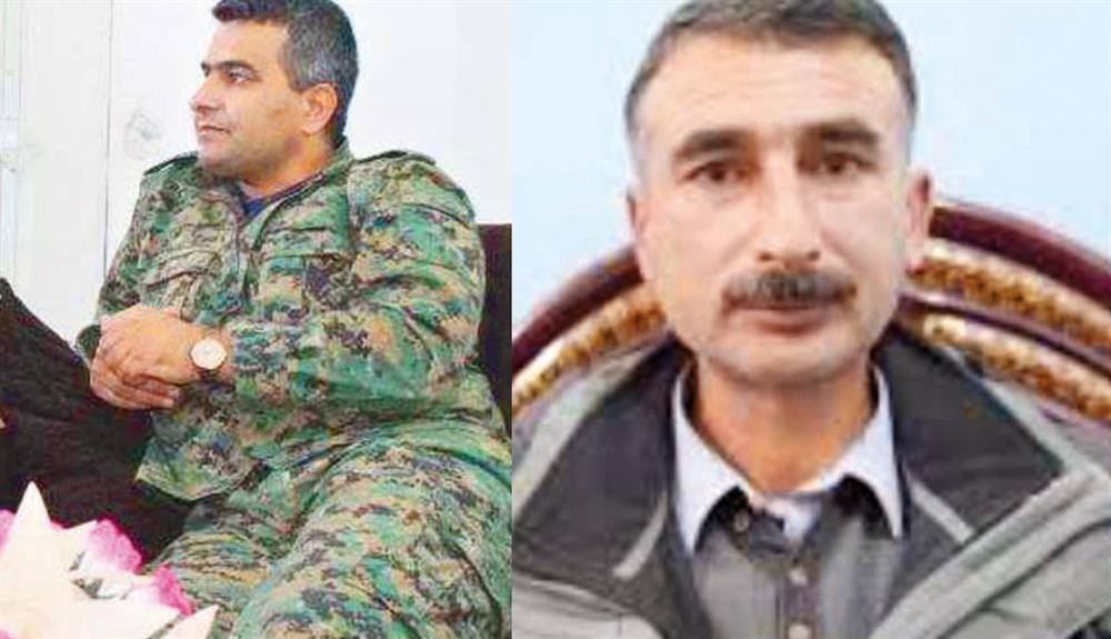 Jamil Mazlum, so-called Chief of General Staff (L) and Ferhat Derik, so-called Manbij Council Co-President (R).
