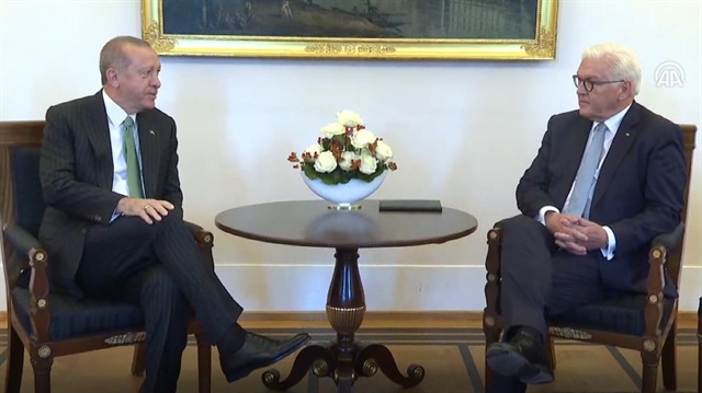 Turkish President Recep Tayyip Erdoğan meets German counterpart in Berlin