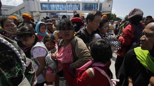 Evacuation Of Earthquake And Tsunami Victims in Indonesia

