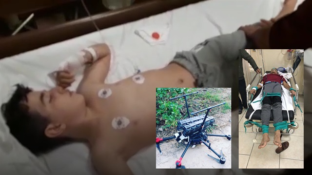 İsrail'den drone'la kimyasal saldırı