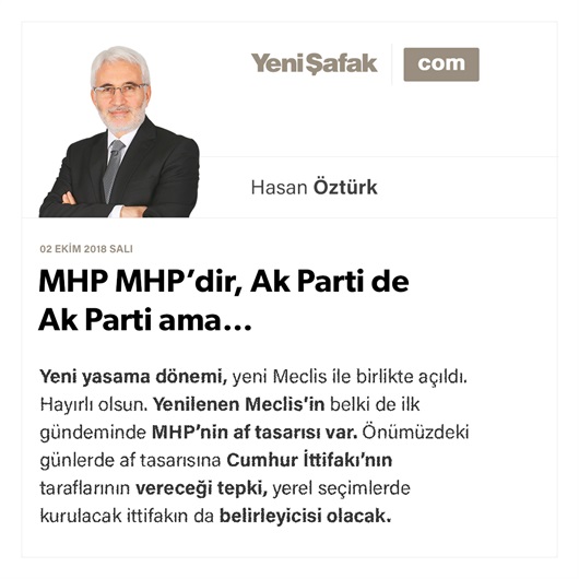MHP MHP’dir, Ak Parti de Ak Parti ama…