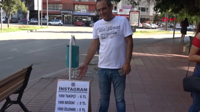 Yok artık dedirten olay: Sokakta takipçi ve beğeni satıyor