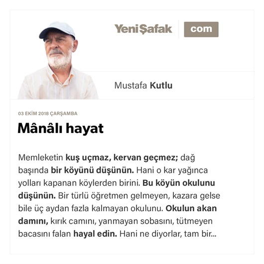 Mânalı hayat