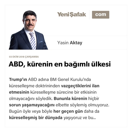 ABD, kürenin en bağımlı ülkesi
