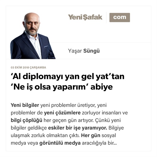 ‘Al diplomayı yan gel yat’tan ‘Ne iş olsa yaparım’ abiye