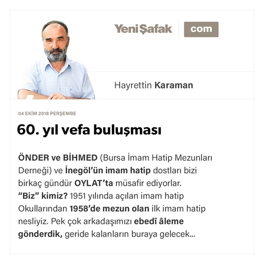 60. yıl vefa buluşması