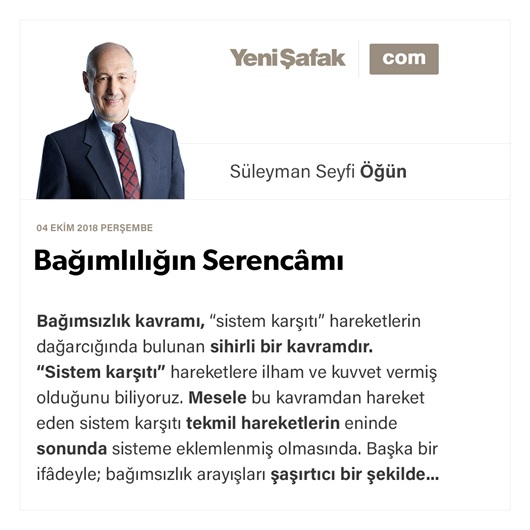 Bağımlılığın serencâmı
