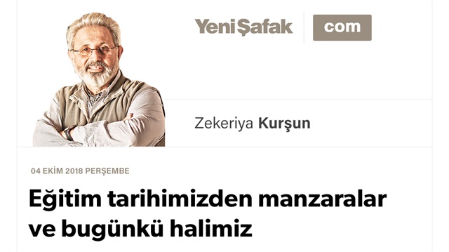 Eğitim tarihimizden manzaralar ve bugünkü halimiz