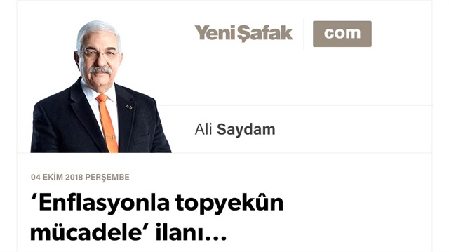 ‘Enflasyonla topyekûn mücadele’ ilanı…