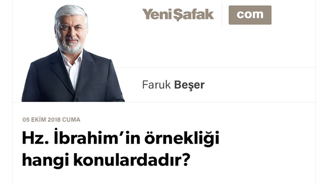Hz. İbrahim’in örnekliği hangi konulardadır?