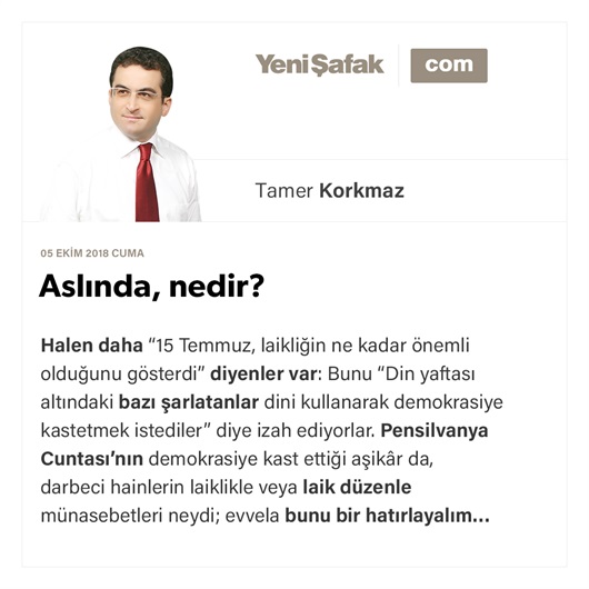 Aslında, nedir?